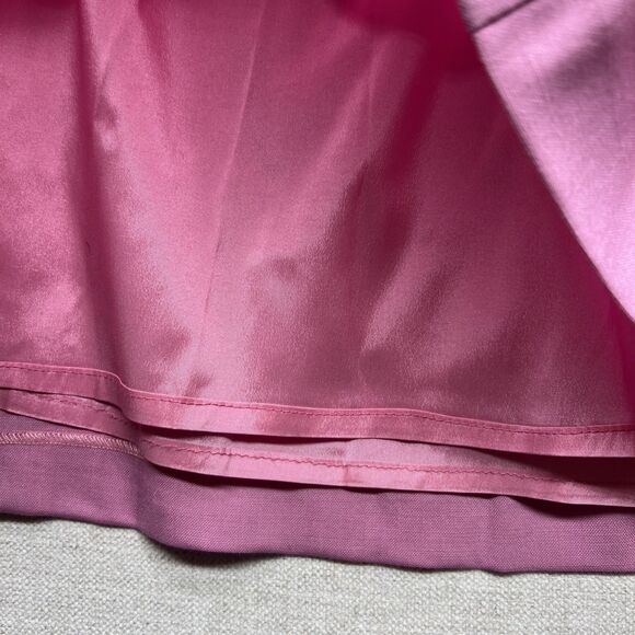 Valentino Roma Womens Lined Zippered Pencil Skirt Pink Size EUR 46 US 10 Office - Picture 6 of 13